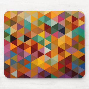 Mousepad Fundo do teste padrão dos triângulos do vintage