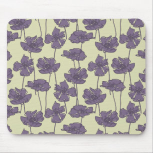 Mousepad Fundo floral do teste padrão do vintage da arte