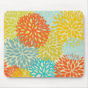 Mousepad Fundo floral sem emenda