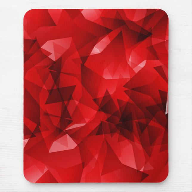 Mousepad Fundo Geométrico Abstrato Vermelho-51083 (Frente)