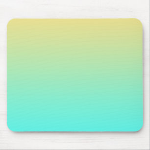Mousepad Fundo Gradiente Pastel Turquesa Amarelo