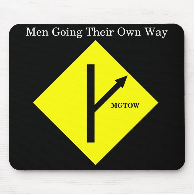 Mousepad Fundo Mousepad-Preto de MGTOW (Frente)