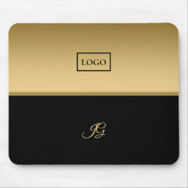 Mousepad Fundo ouro E Preto