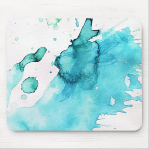 Mousepad Fundo pintado mão 2 da aguarela abstrata