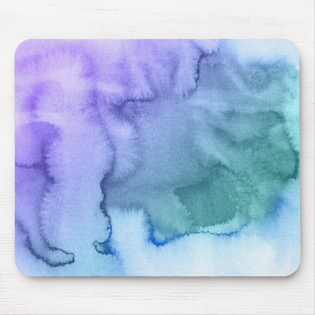 Mousepad Fundo pintado mão 6 da aguarela abstrata (Frente)