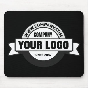 Mousepad Fundo preto do logotipo