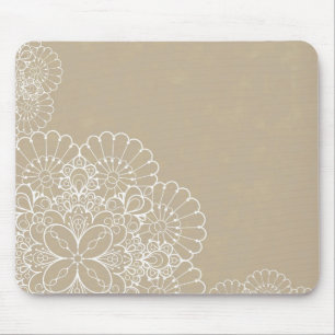 Mousepad Fundo retro com ornamento do laço