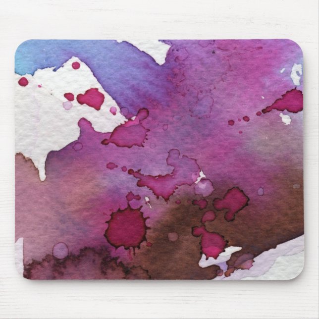 Mousepad Fundo roxo da aguarela (Frente)