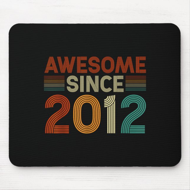 Mousepad Funny 13 Year Old Awesome Since 2012 Birthday Son  (Frente)