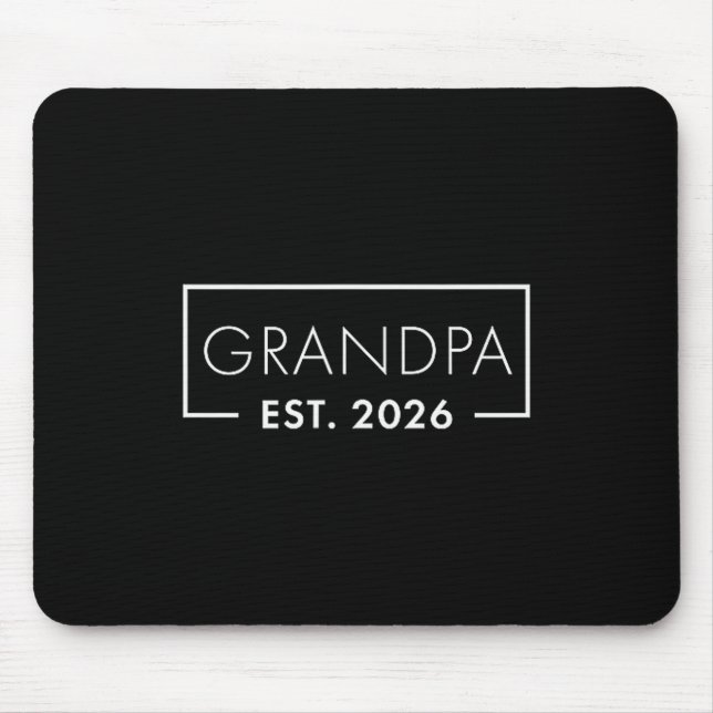 Mousepad Funny 1st Time Grandpa Est 2026 New Grandpa  (Frente)