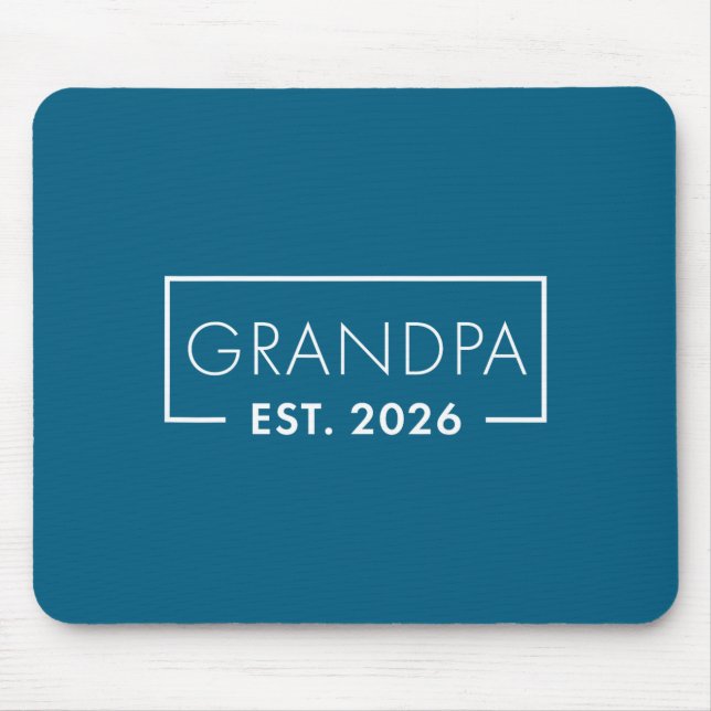 Mousepad Funny 1st Time Grandpa Est 2026 New Grandpa  (Frente)