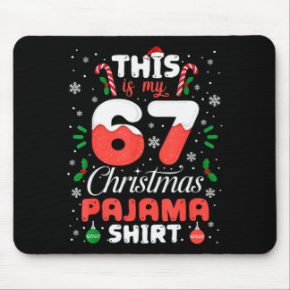 Mousepad Funny 67 Christmas Pajamas Shirt Six Seven Meme Br