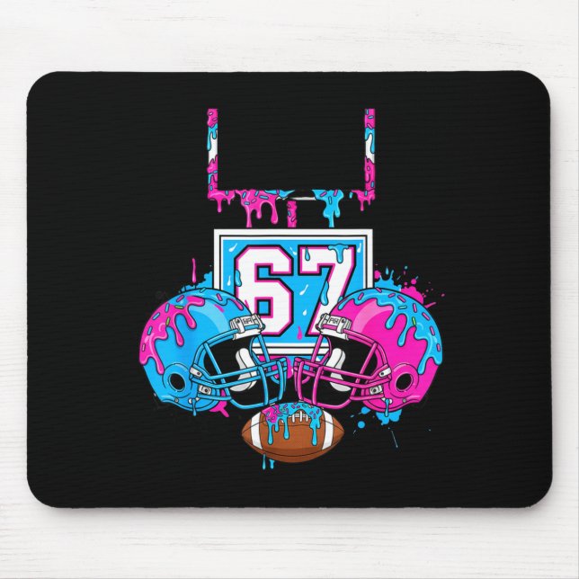 Mousepad Funny 67 Football Ice Cream Drip 67th Srts Men &am (Frente)
