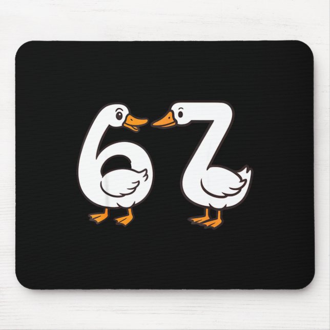 Mousepad Funny 67 Goose Silly Brain Rot Teacher Gen Alpha S (Frente)