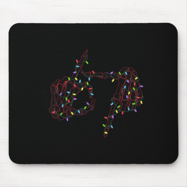 Mousepad Funny 67 Hand Six Seven Meme Brainrot Christmas Xm (Frente)