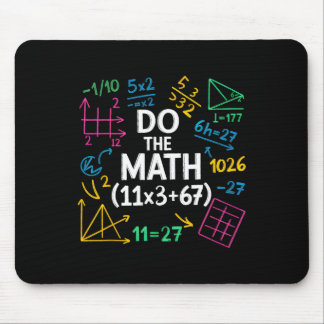 Mousepad Funny 67 Math Equation 100 Days Of School 100 Days