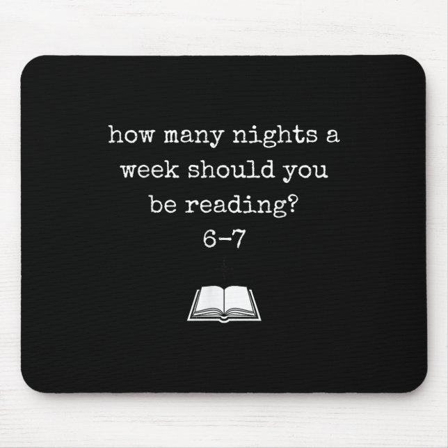 Mousepad Funny 67 Meme Book Lover & Reading Humor Bookworms (Frente)