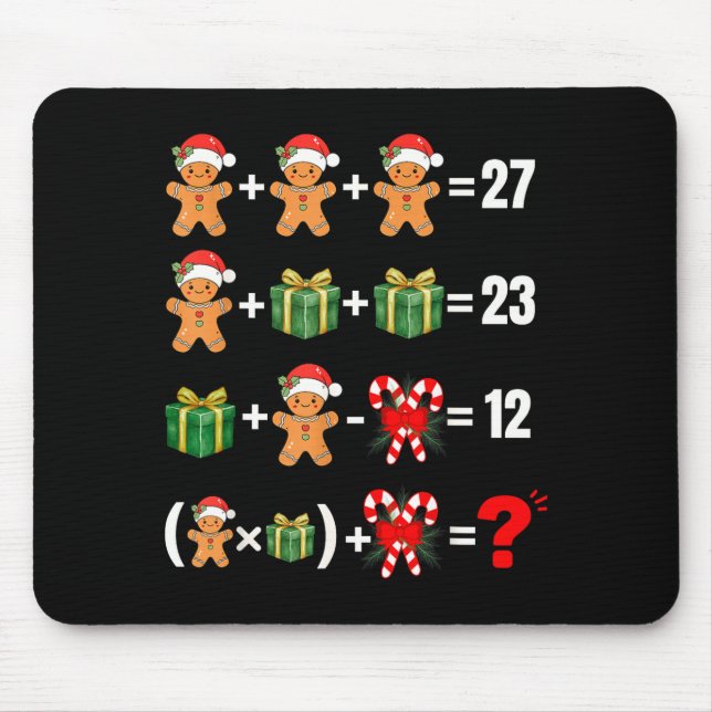 Mousepad Funny 67 Meme Candy Merry Santa Math Teacher Chris (Frente)