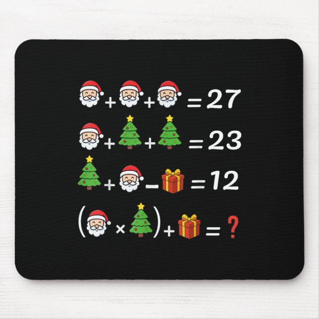 Mousepad Funny 67 Meme Christmas Math Teacher Santa Six Sev (Frente)