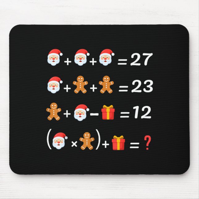 Mousepad Funny 67 Meme Christmas Math Teacher Santa Six Sev (Frente)
