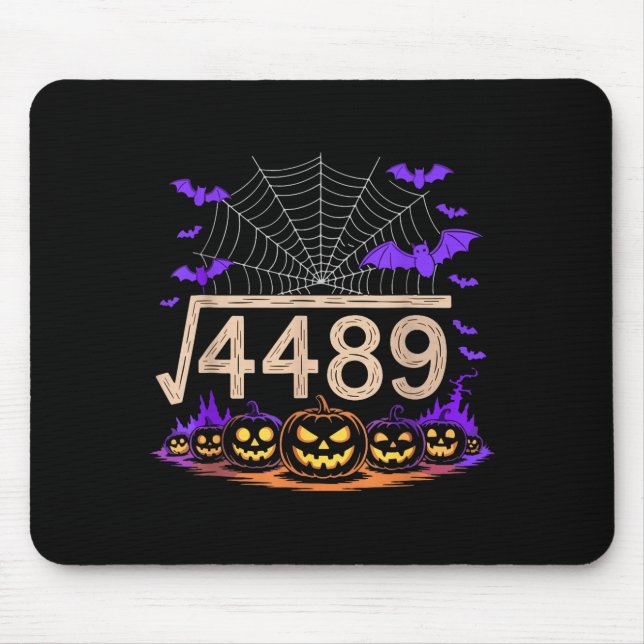 Mousepad Funny 67 Meme Math Teacher 6 7 Halloween Square Ro (Frente)