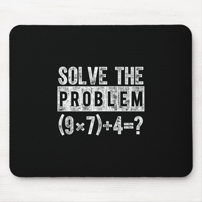 Mousepad Funny 67 Meme Pemdas Elementary Math Teacher Brain (Frente)