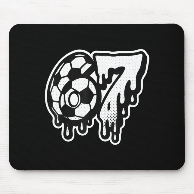 Mousepad Funny 67 Meme Slang Soccer Ice Cream Drip Six Seve (Frente)