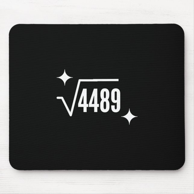 Mousepad Funny 67 Meme Square Root 4489 Slang Math Teacher  (Frente)