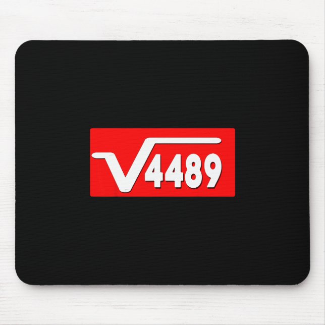 Mousepad Funny 67 Meme Square Root 4489 Slang Math Teacher  (Frente)