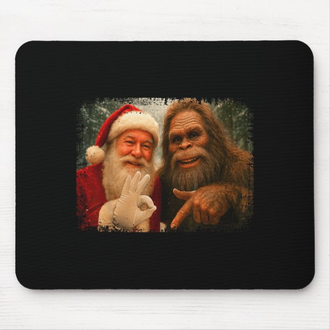 Mousepad Funny 67 Santa With Bigfoot Six Seven 6 7 Meme Chr (Frente)