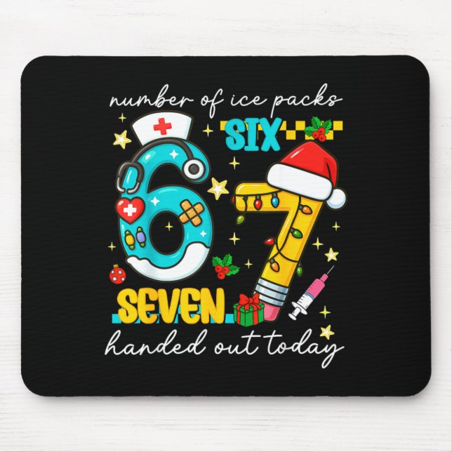 Mousepad Funny 67 School Nurse Christmas Six Seven School N (Frente)