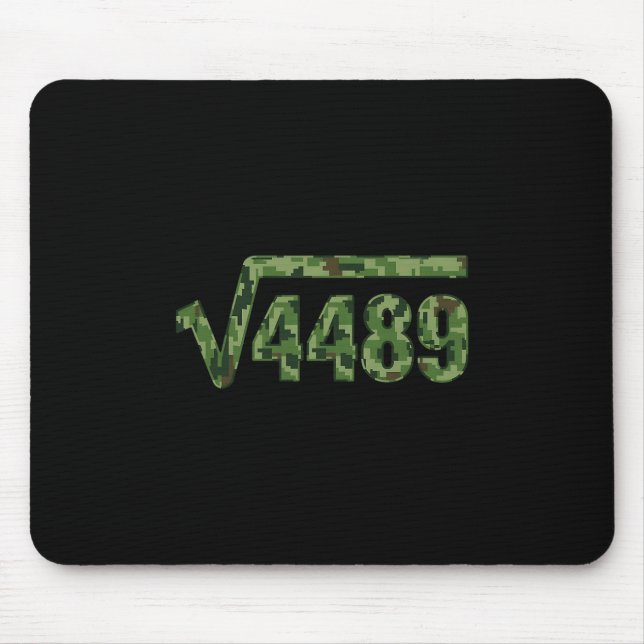 Mousepad Funny 67 Trendy Square Root 4489 Camo Tee  (Frente)