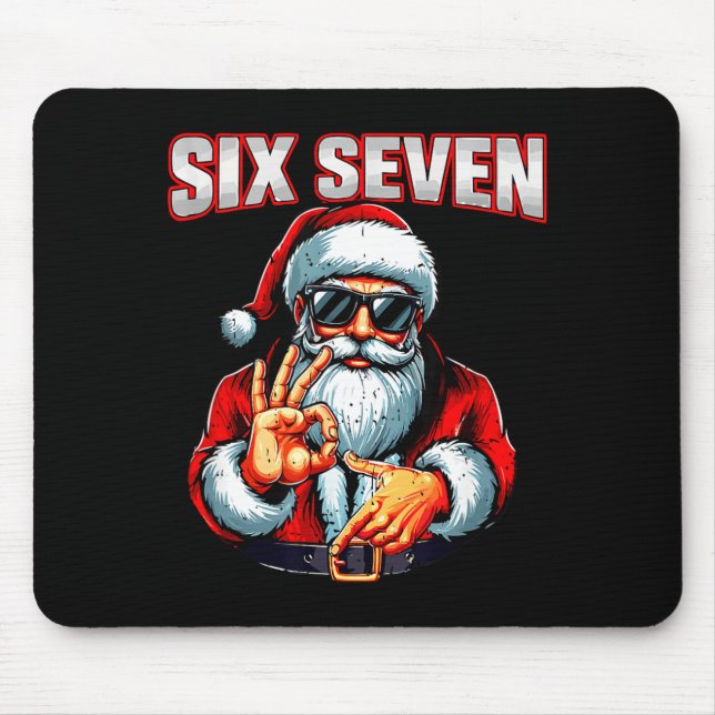 Mousepad Funny 6 7 Meme Santa Christmas Men And Boys  (Frente)