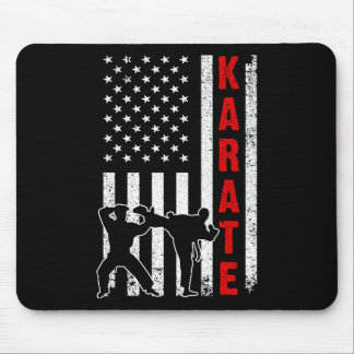 Mousepad Funny American Flag Karate Art For Men Women Karat