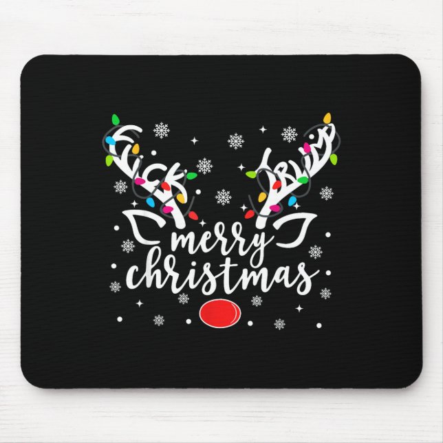 Mousepad Funny Anti Trump Christmas Reindeer Funny Feminist (Frente)