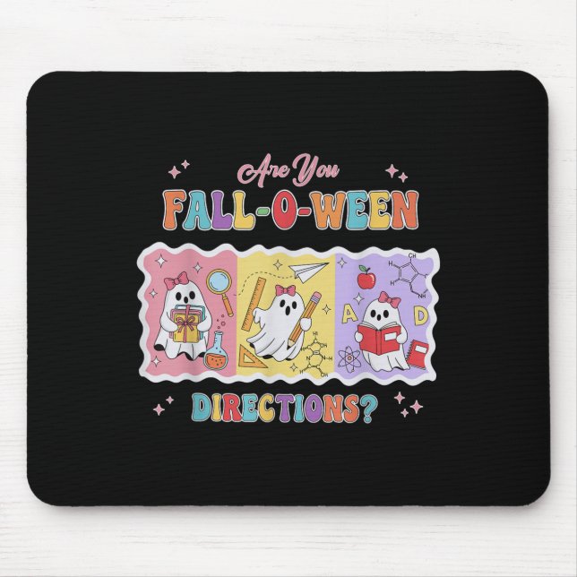 Mousepad Funny Are You Fall O Ween Directions Teacher Hallo (Frente)