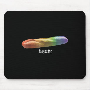 Mousepad Funny Baguette Rainbow Faguette Lgbt Pride Mês