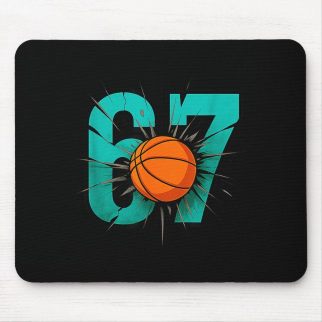 Mousepad Funny Basketball 67 Six Seven 6 7 Outfits For Boys (Frente)