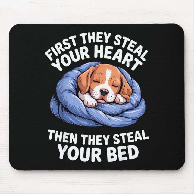 Mousepad Funny Beagle Design For Men Women Hound Beagle Dog (Frente)