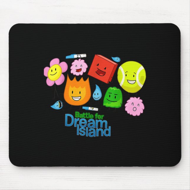 Mousepad Funny Bfdi-battle For Dream-island Kids Graphic Bo (Frente)