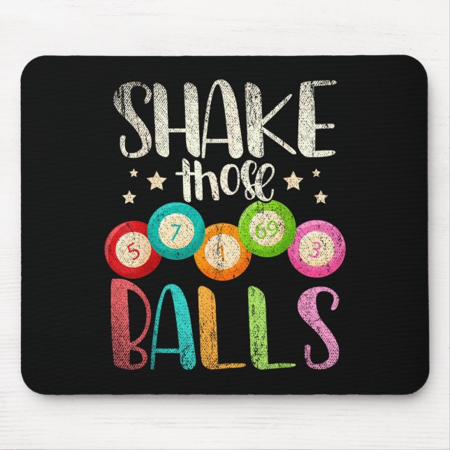 Mousepad Funny Bingo Caller Gamble Lottery Shake Those Bing (Frente)