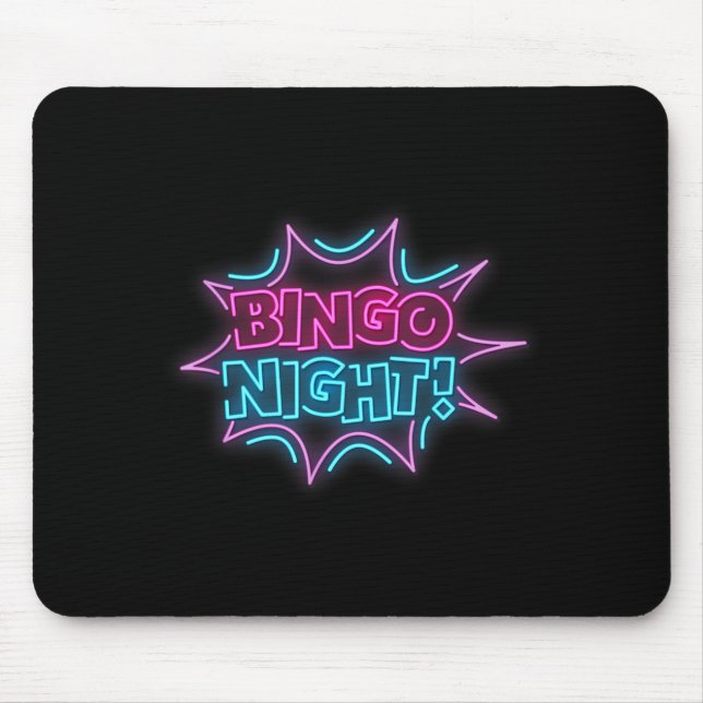 Mousepad Funny Bingo King - Bingo Night  (Frente)