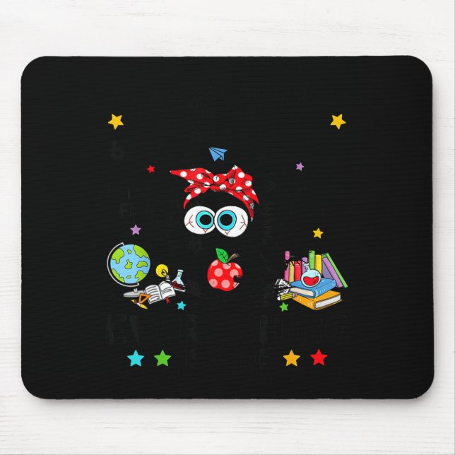Mousepad Funny Black Cat I Survived 67 Days Of School I'm F (Frente)