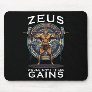 Mousepad Funny Bodybuilding Muscle ganha Humor Deus Grego Z