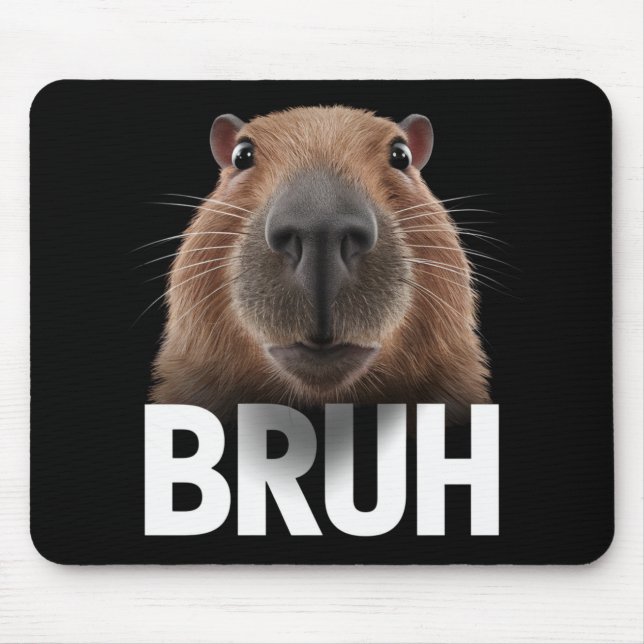 Mousepad Funny Capybara Bruh (Frente)