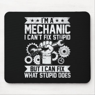 Mousepad Funny Car Mechanic Engineer Men Women Kids Auto Me