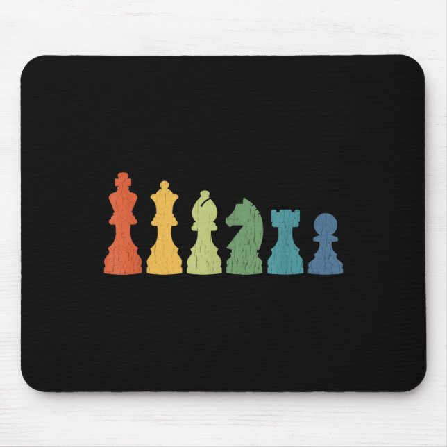 Mousepad Funny Chess Eces Board Game Lover Player Themed Ch (Frente)