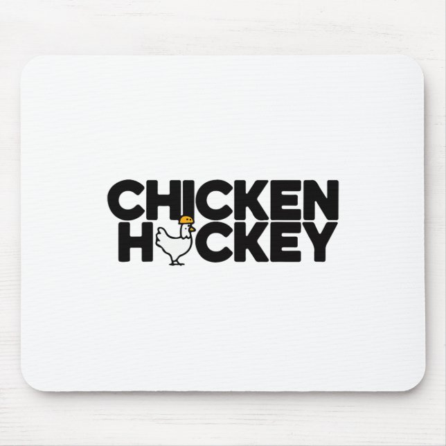 Mousepad Funny Chicken Jockey Stacked Repeat Fun Gag Meme H (Frente)