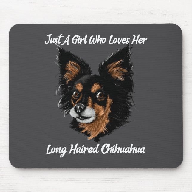 Mousepad Funny Chihuahua Just A Girl  (Frente)