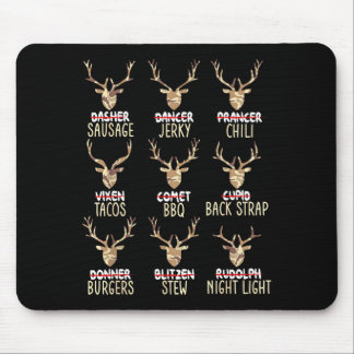 Mousepad Funny Christmas Deer Hunting Hunters All Of Santa'